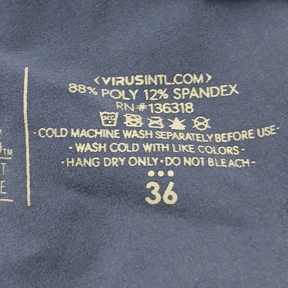 Virus‎ Action Sport Performance Training Gym Shorts Large Blue EUC